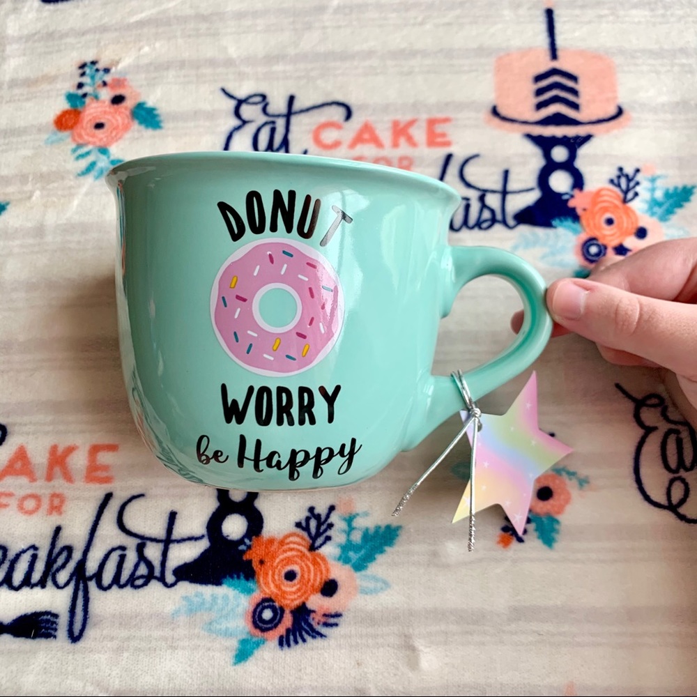 LAST 1! 🍩 Donut Worry Be Happy Donut Mug 🍩 - Picture 3 of 6